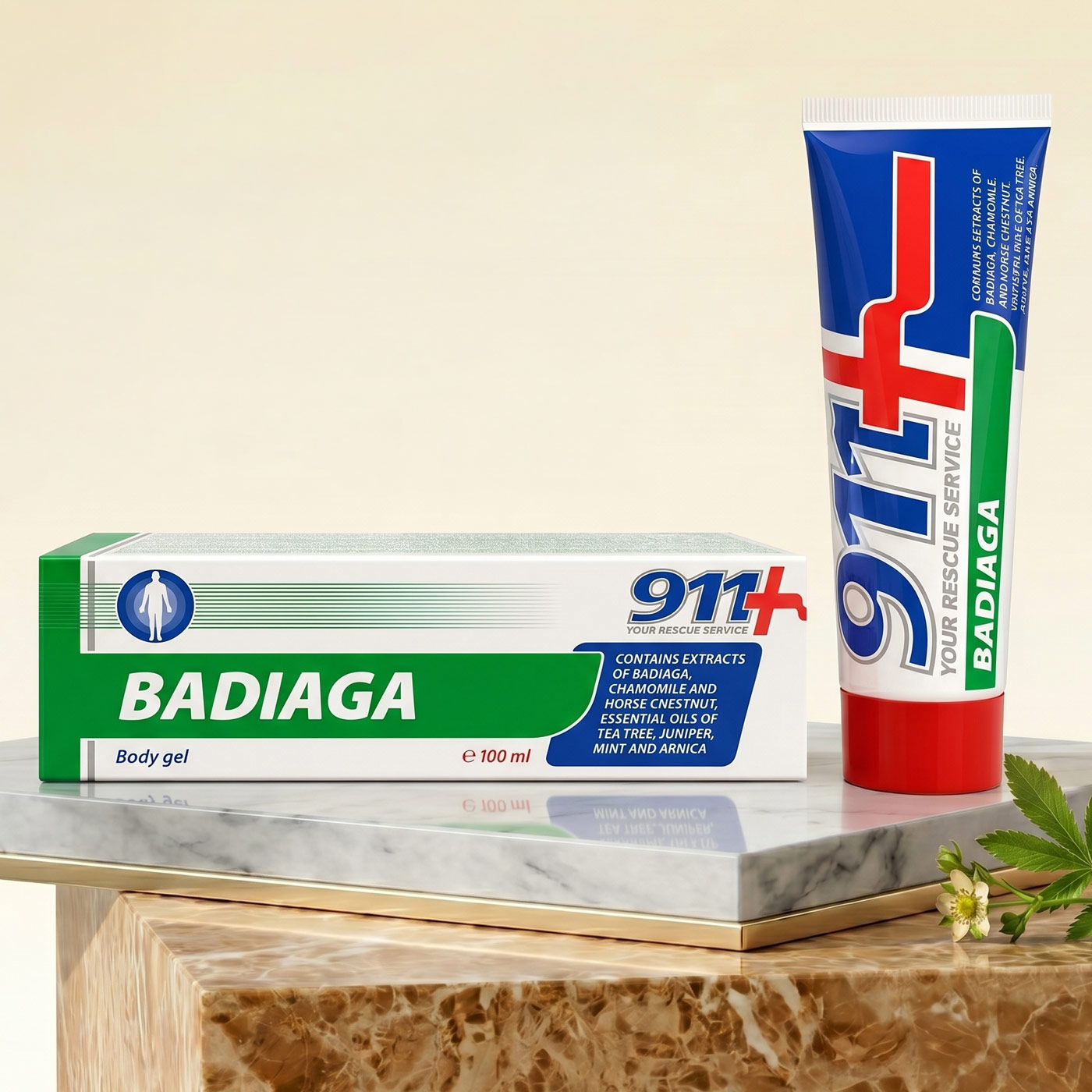 BADJAGA (Badyaga) gél véraláfutásokra és zúzódásokra – 911 FARMAKOM <span style="color: red">100 ml</span>