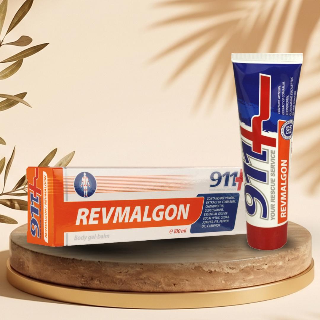 🌿 REVMALGON Body Gel-Balm – 911 FARMAKOM <span style="color: red">100 ml</span>