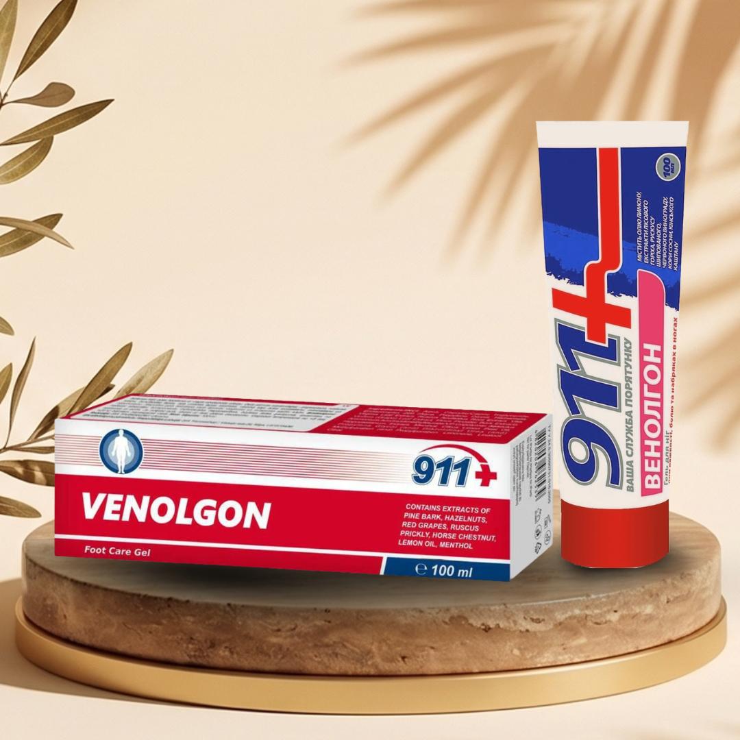 🦵 VENOLGON Lábgél – 911 FARMAKOM (EAN: 8607000440021) – <span style="color: red">100 ml</span>