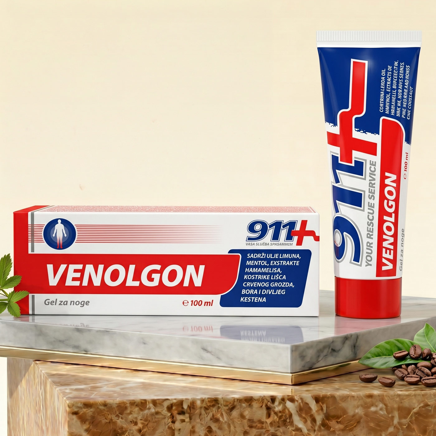 VENOLGON Lábgél – 911 FARMAKOM <span style="color: red">100 ml</span>